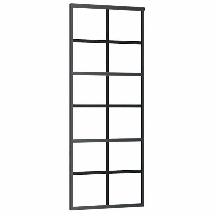 Vidaxx porte coulissante avec ferrures 76x205 cm verre ESG et aluminium