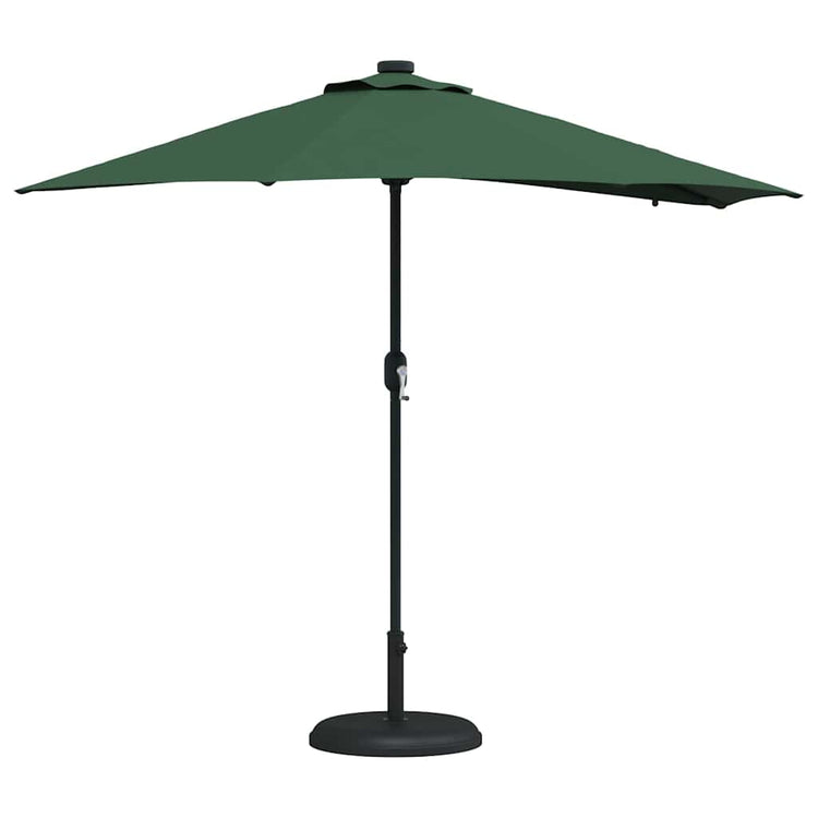 Vidaxxl parasol de jardin vert 294 x 150 x 223 cm polyester et acier