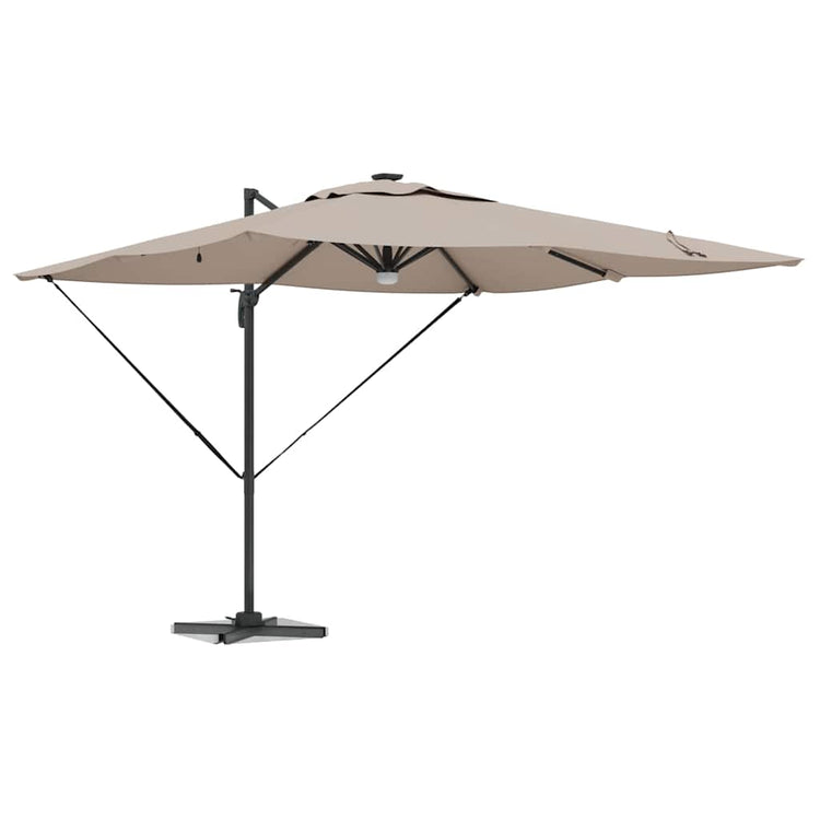 Vidaxx parasol roma taupe 286 x 284 x 270 cm aluminium et polyester