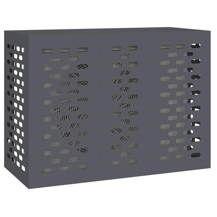 Vidaxxl housse de climatiseur anthracite 110 x 50 x 80 cm acier