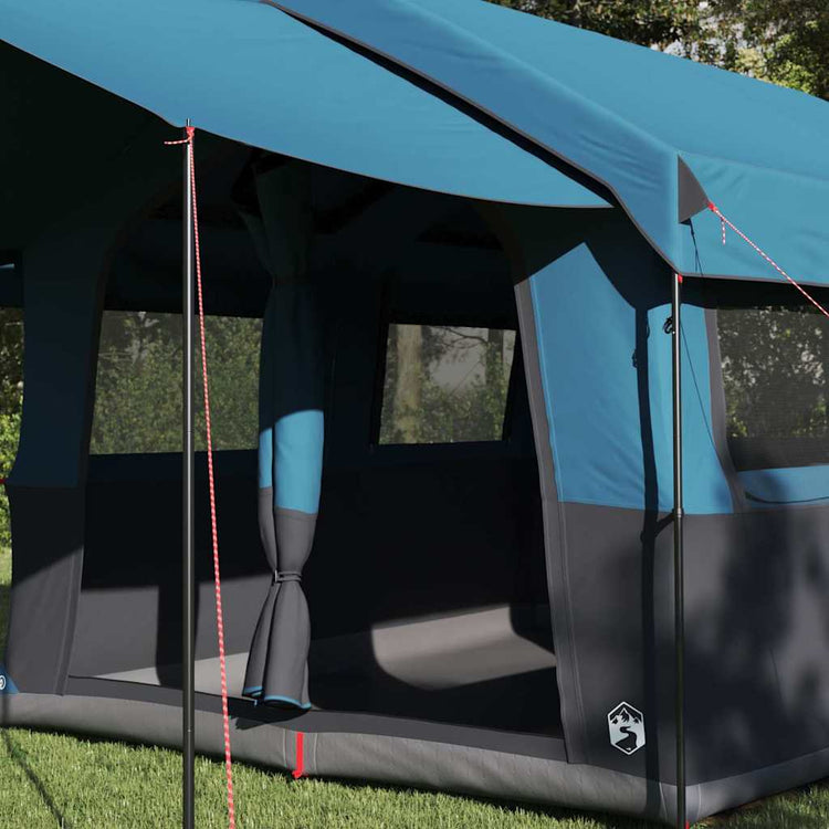Tente familiale Vidaxx avec toit avec rangements bleu et gris 324 x 255 x 230 cm