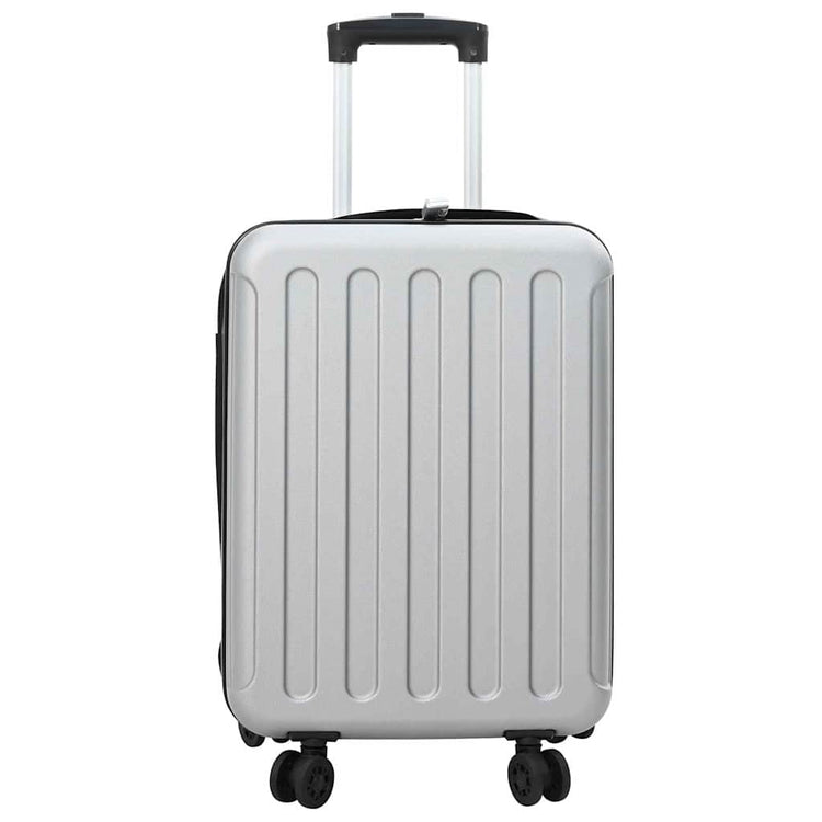 VidaXL valise avec serrure argent 34 x 23 x 55,5 cm plastique abs