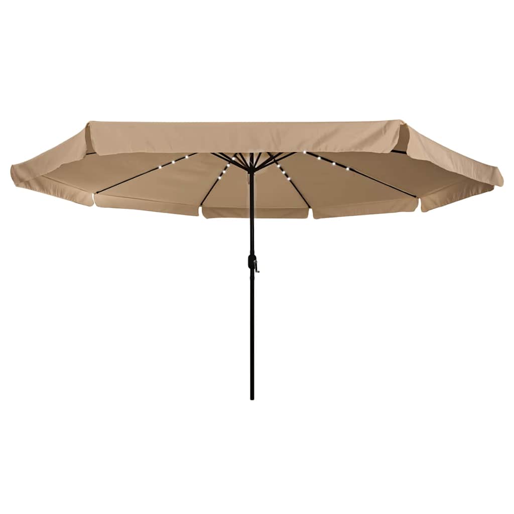 Vidaxx parasol de jardin taupe 395 x 395 x 245 cm polyester