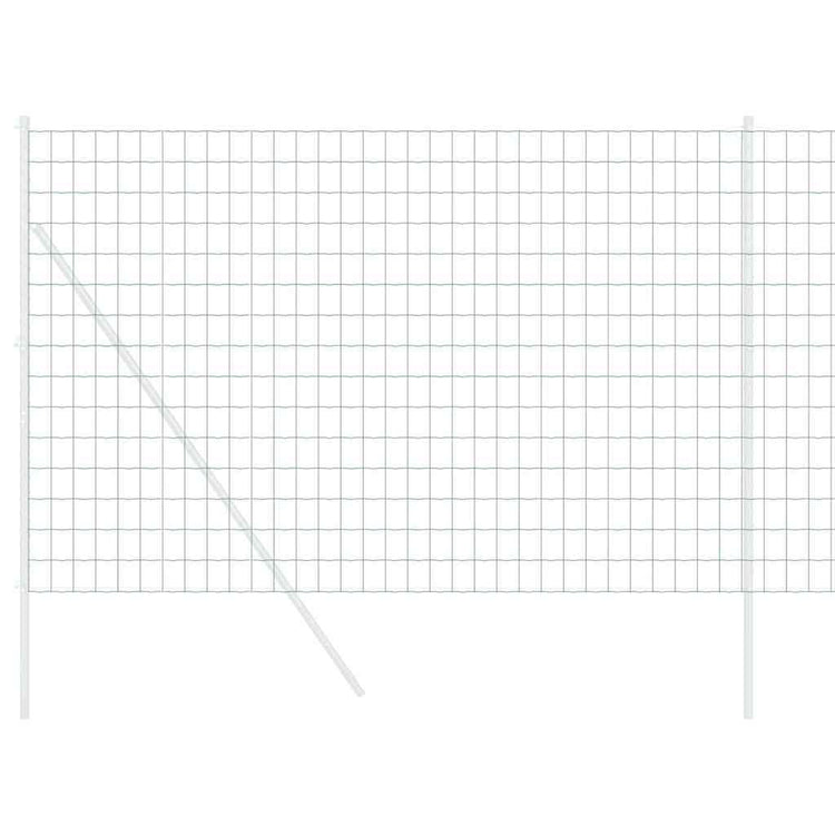 Vidaxx clôture euro vert 1,5 x 10 m fer enduit PVC