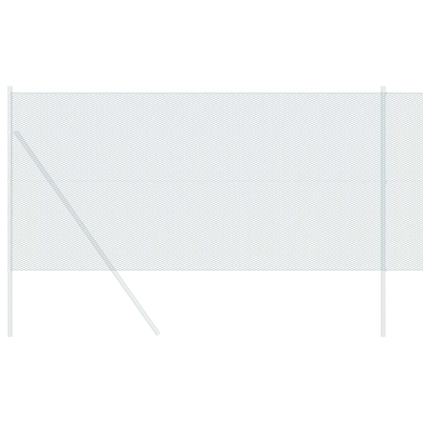 VidaXL clôture hexagonale vert 1 x 10 m PVC