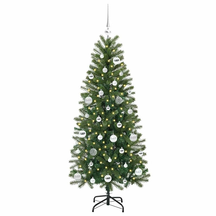 Vidaxx sapin de Noël artificiel avec 150 LED avec standard vert 150 cm PE et PVC