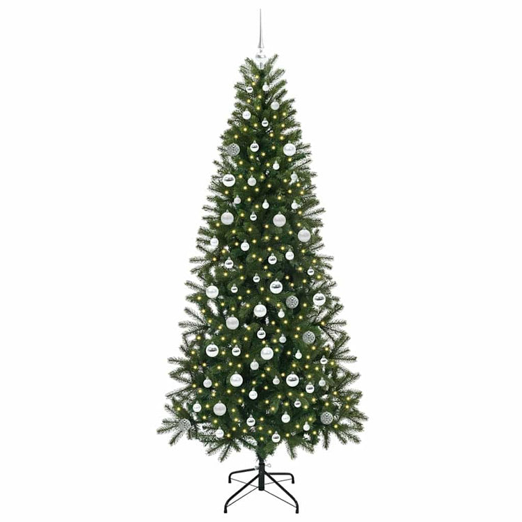 Vidaxx sapin de Noël artificiel avec 300 LED avec standard vert 210 cm PE et PVC