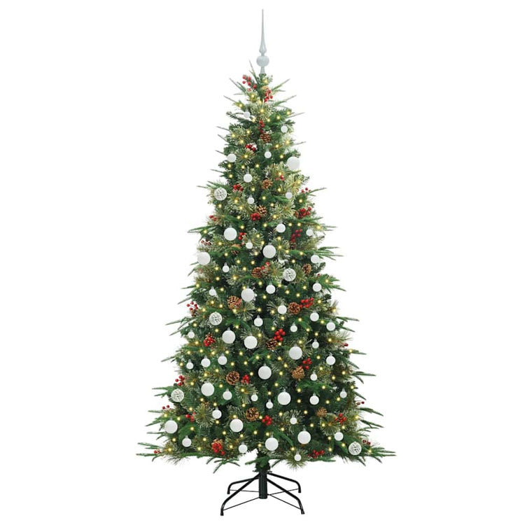 Vidaxx sapin de Noël artificiel pliant vert 180 cm PE et PVC