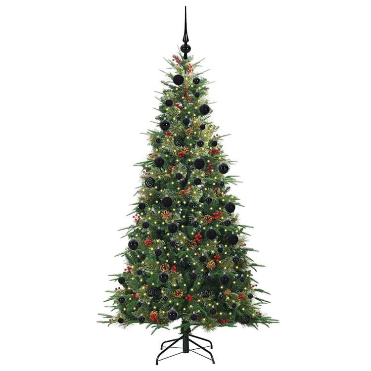 Vidaxx sapin de Noël artificiel pliant vert 210 cm PE et PVC