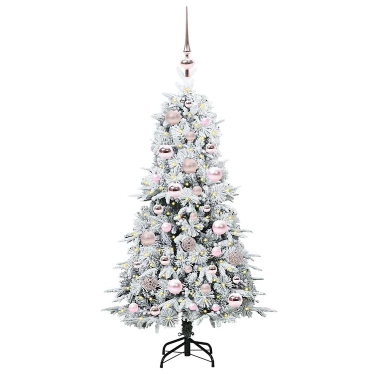Vidaxx sapin de Noël artificiel pliant blanc 120 cm PE et PVC