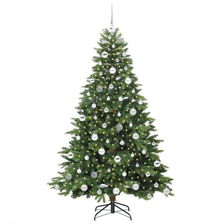 Vidaxx sapin de Noël artificiel avec 300 LED avec standard vert 180 cm PE et PVC