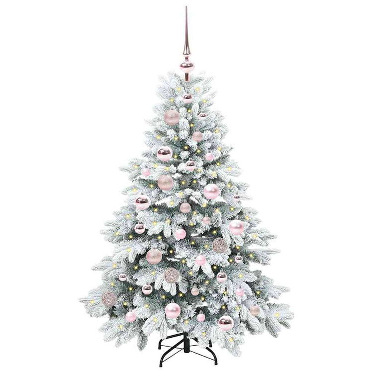 Vidaxx sapin de Noël artificiel avec 150 LED avec standard blanc 120 cm PE et PVC