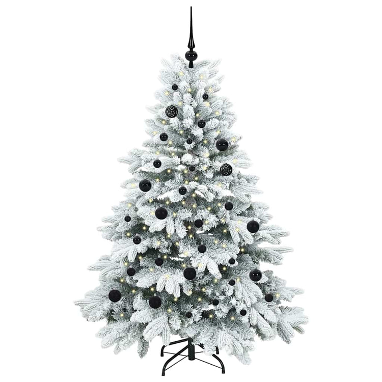 Vidaxx sapin de Noël artificiel avec 150 LED avec standard blanc 150 cm PE et PVC
