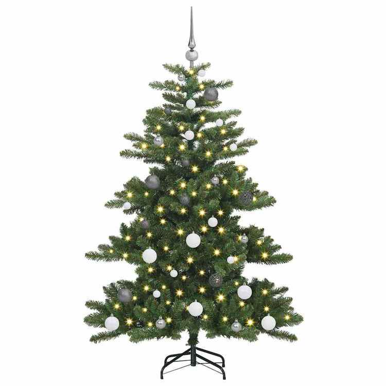 Vidaxx sapin de Noël artificiel pliant vert 150 cm PVC et acier