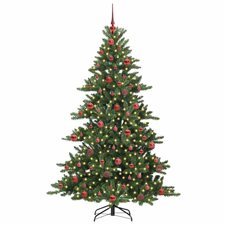 Vidaxx sapin de Noël artificiel pliant vert 180 cm PVC et acier