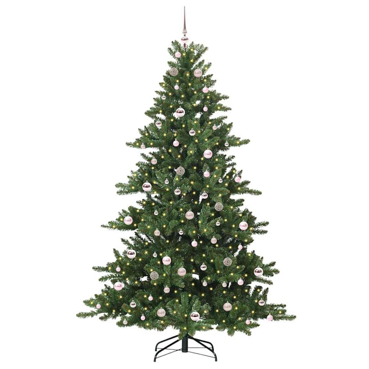 Vidaxx sapin de Noël artificiel pliant vert 210 cm PVC et acier