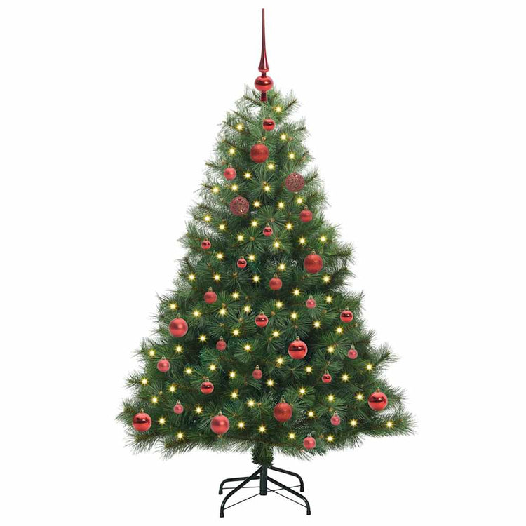 Vidaxx sapin de Noël artificiel avec 150 LED avec standard vert 150 cm PE et PVC