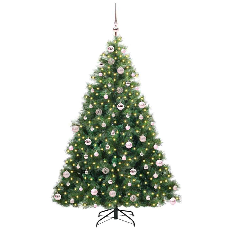 Vidaxx sapin de Noël artificiel avec 300 LED avec standard vert 180 cm PE et PVC