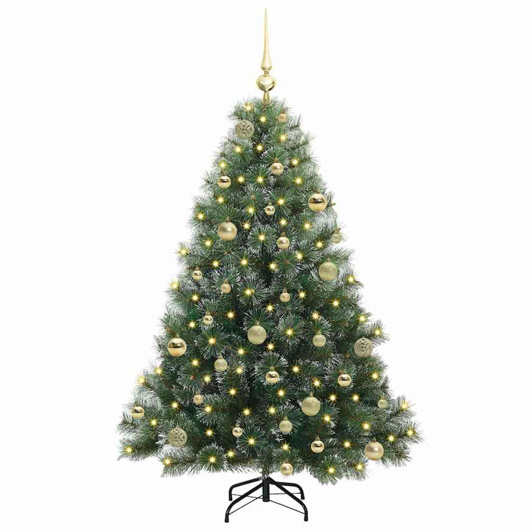 Vidaxx sapin de Noël artificiel avec 150 LED avec standard vert 150 cm PE et PVC