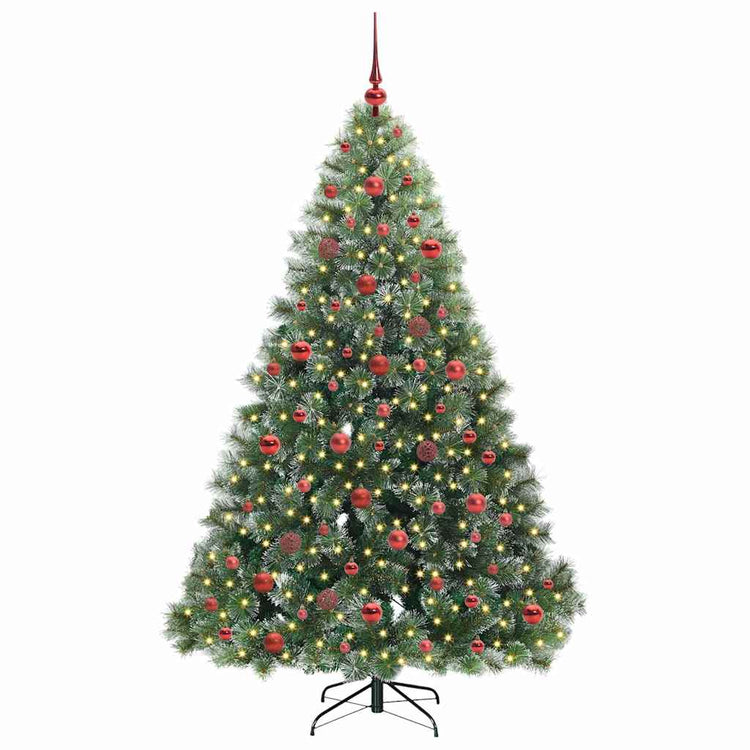 Vidaxx sapin de Noël artificiel avec 300 LED avec standard vert 180 cm PE et PVC
