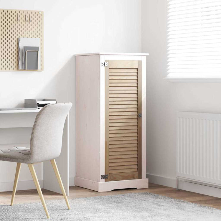 Vidaxx porte de placard naturel 110 x 2,1 x 39,5 cm bois de pin massif