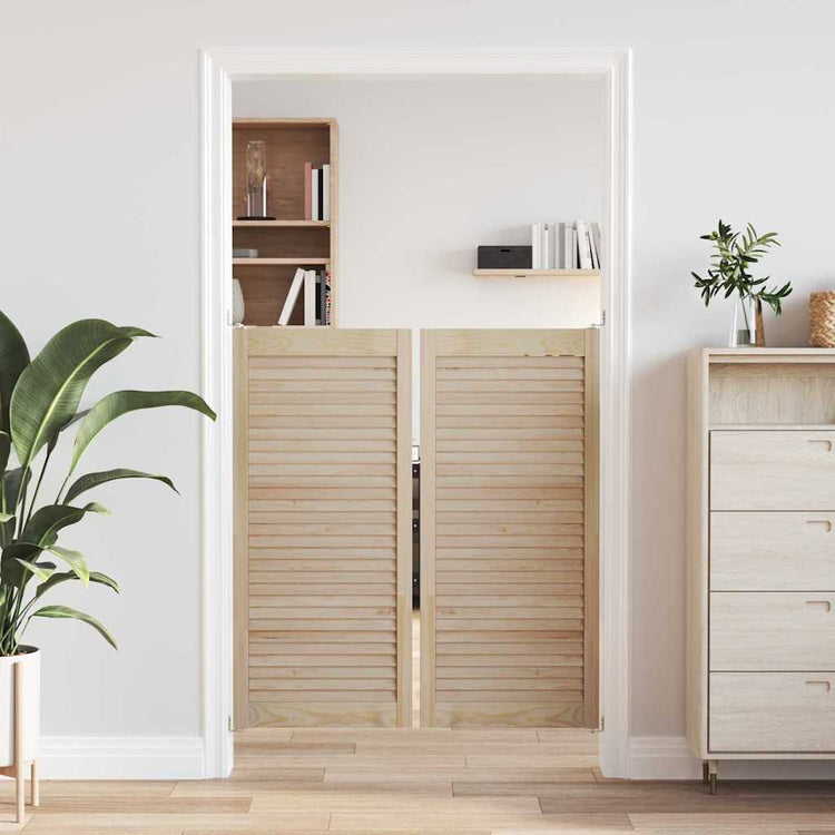 Vidaxx porte de placard 2 pcs naturel 49,5 x 2,1 x 110 cm bois de pin massif