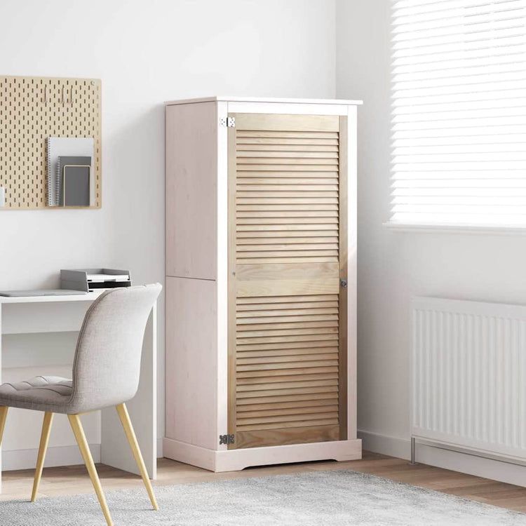 Vidaxx porte d'armoire naturel 140,5 x 2,1 x 59,5 cm bois de pin massif