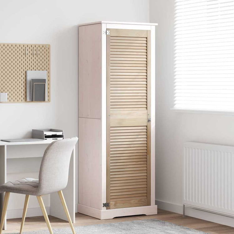 Vidaxx porte de placard naturel 170 x 2,1 x 49,5 cm bois de pin massif