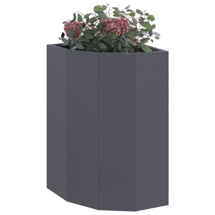 Vidaxx jardinière d'angle anthracite 30 x 30 x 50 cm acier