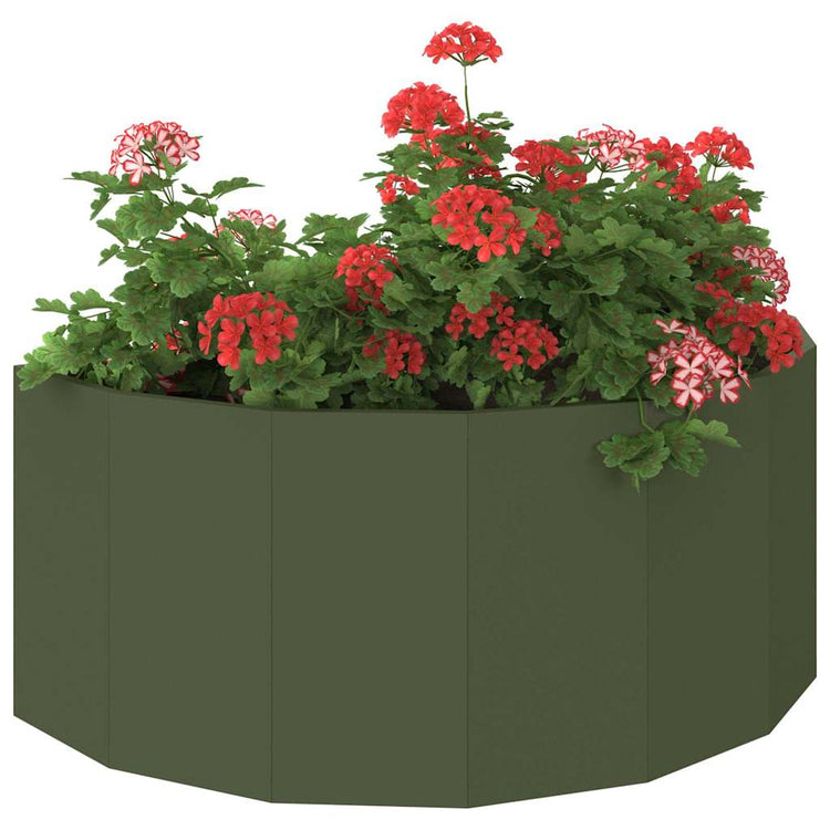 Vidaxx jardinière vert olive 90 x 45 x 35 cm acier