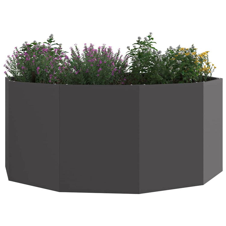Vidaxx jardinière noir 120 x 120 x 50 cm acier
