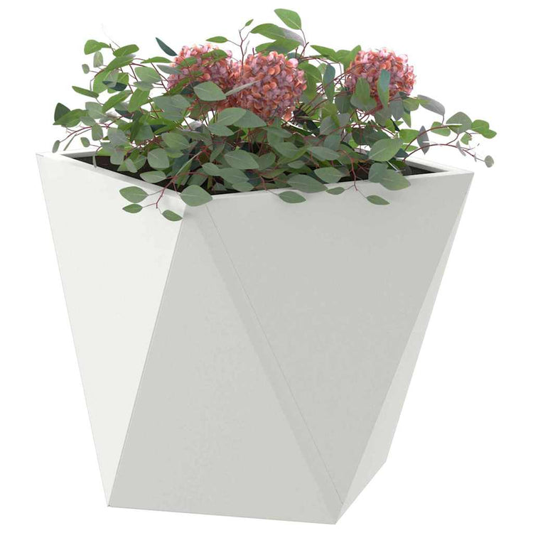 Vidaxx jardinière blanc 30 x 30 x 30 cm acier
