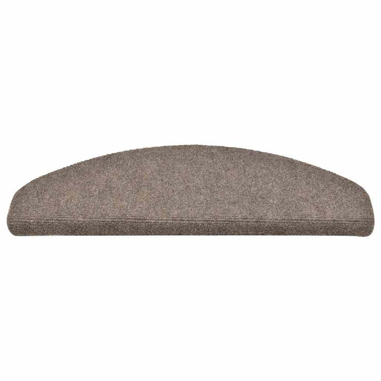 VidaXL tapis d'escalier auto-adhésifs 30 pièces 65x21x4 cm beige semi-circulaire grand