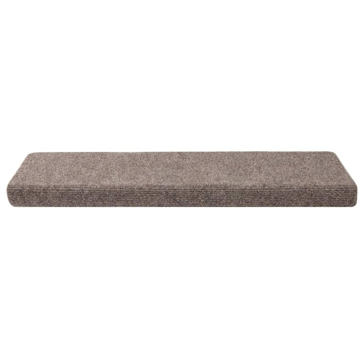 VidaXL tapis d'escalier auto-adhésifs 30 pièces 65x21x4 cm bord rectangulaire beige