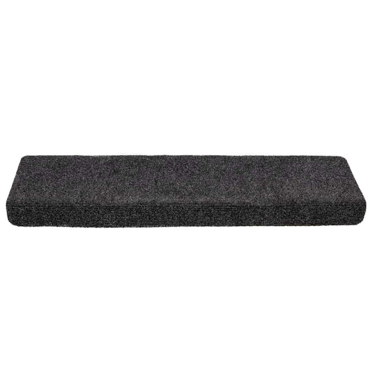 VidaXL tapis d'escalier auto-adhésifs 20 pièces 65x21x4 cm bord rectangulaire gris