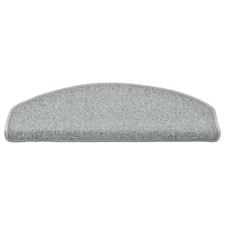 Vidaxx tapis d'escalier 30 pcs 65x24x4 cm gris clair semi-circulaire grand