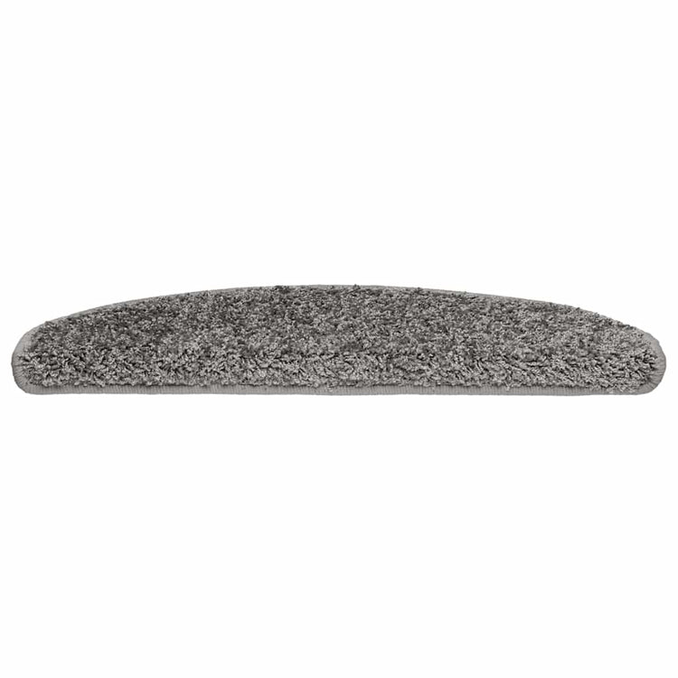 Vidaxx tapis d'escalier 20 pcs 65x21x4 cm gris semi-circulaire grand