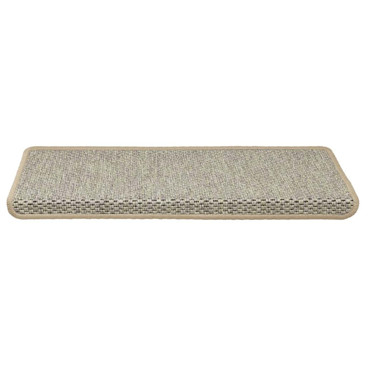 VidaXL tapis d'escalier autocollant aspect sisal 30 pcs 65x21x4 cm vert