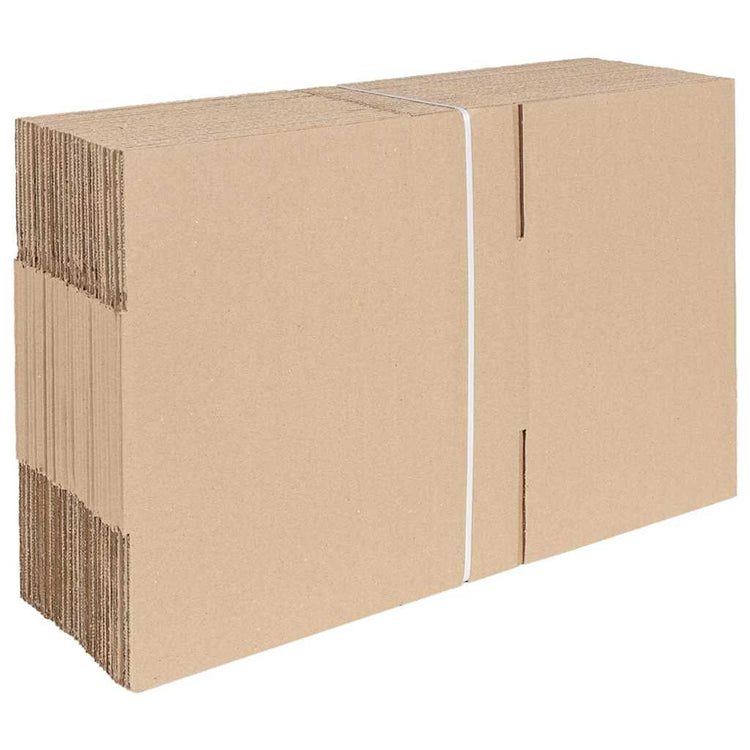 Vidaxx boîte pliante avec rangement 50 pcs naturel 30 x 21,5 x 14 cm carton