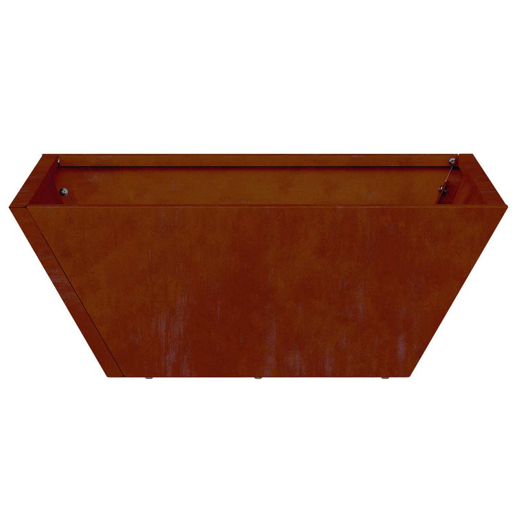 Vidaxl pot de fleur de jardin rouillé 40 x 40 x 15 cm acier corten