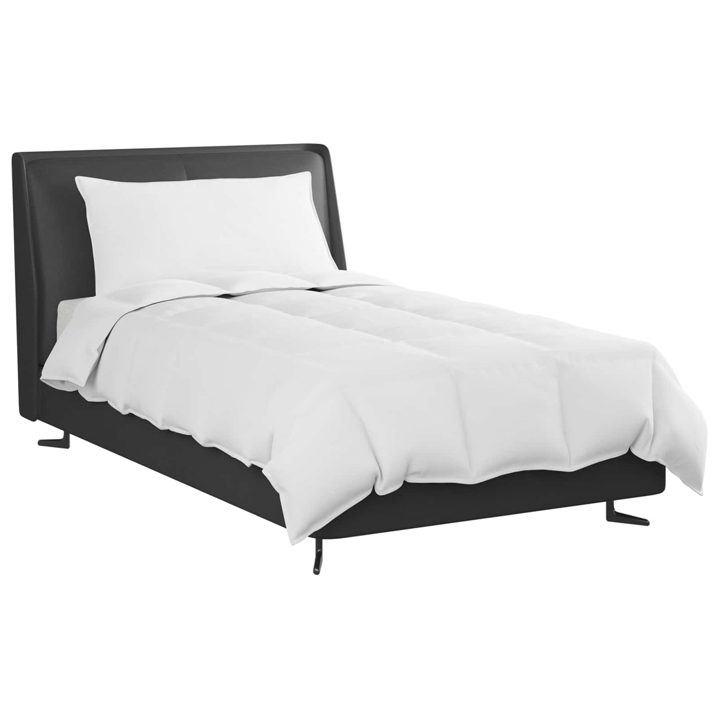 Vidaxl couette d'été avec oreiller 2 pcs plumes blanches