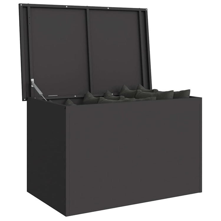 Vidaxx boîte de rangement extérieure noir 80 x 50,5 x 50 cm en acier