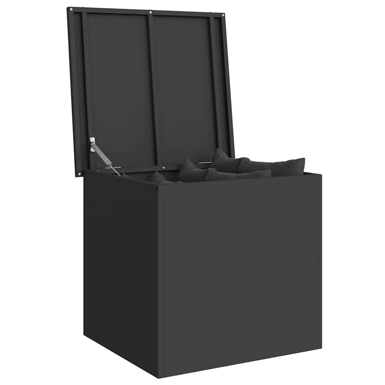 Vidaxx boîte de rangement extérieure noir 55 x 50,5 x 50 cm acier