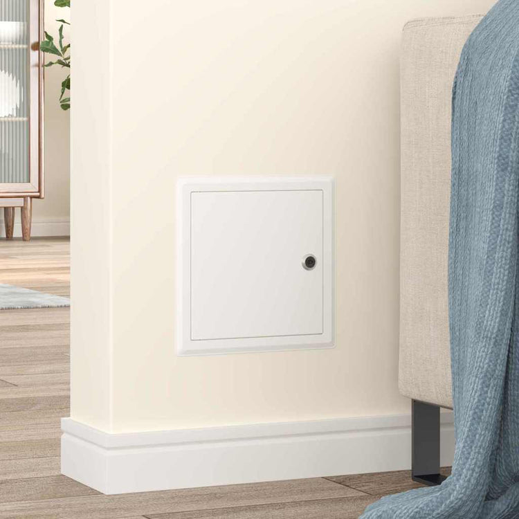 VidaXL panneau d'accès 2 pcs blanc 23 x 23 x 3 cm acier