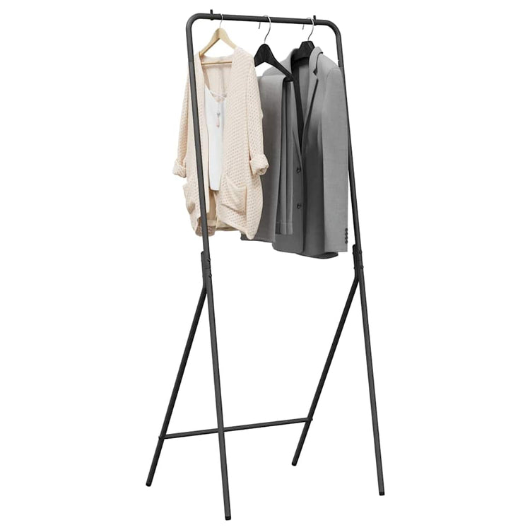 Vidaxx portant à vêtements noir 60 x 53 x 155 cm en acier