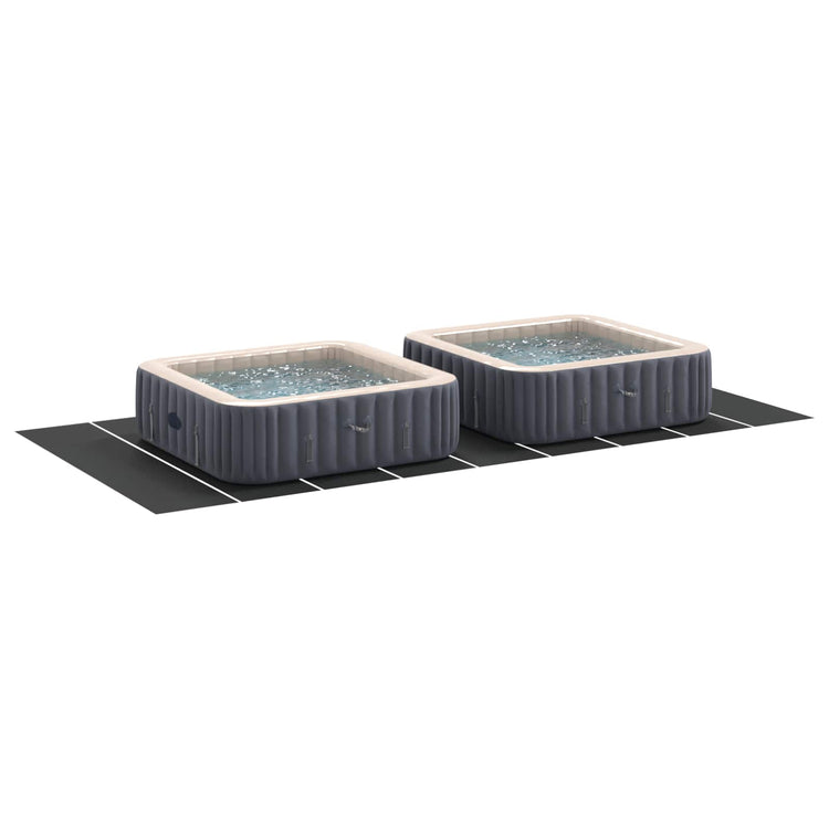 Vidaxl tapis de sol de piscine noir 999 x 500 x 0,1 cm en tissu non tissé