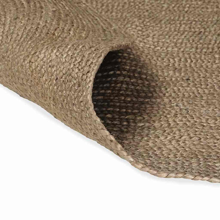 Vidaxl tapis ovale gris 100 x 152 cm jute