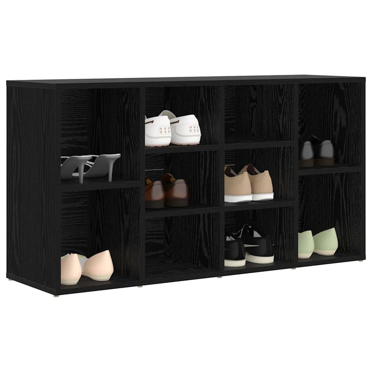 Vidaxx banc à chaussures chêne noir 103 x 30 x 54,5 cm bois d'ingénierie