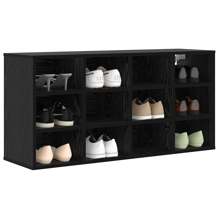 VidaXL armoire à chaussures chêne noir 103 x 30 x 51 cm bois d'ingénierie