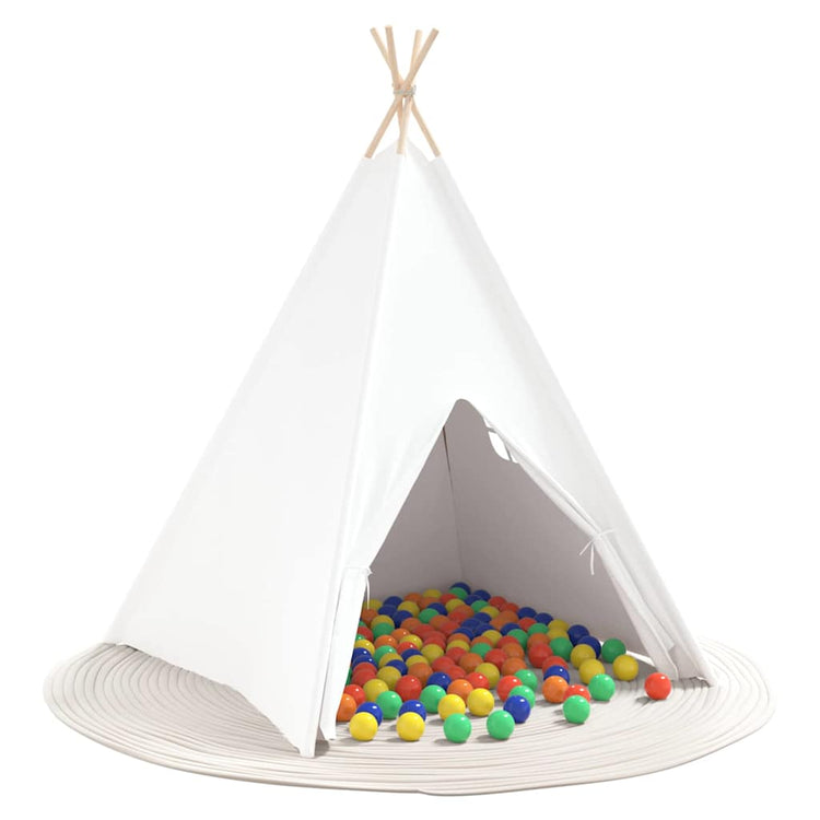 Vidaxl tente tipi blanc 120 x 120 x 150 cm tissu et plastique